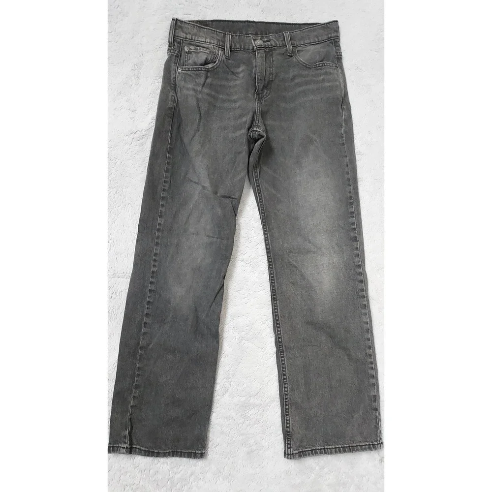 Levis 569 Jeans Men 30x32 Denim Straight Leg Loose Fit Baggy Skater Faded Black